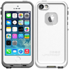 Apple iPhone 5G-5S LifeProof Fre Case Suits-White/Grey